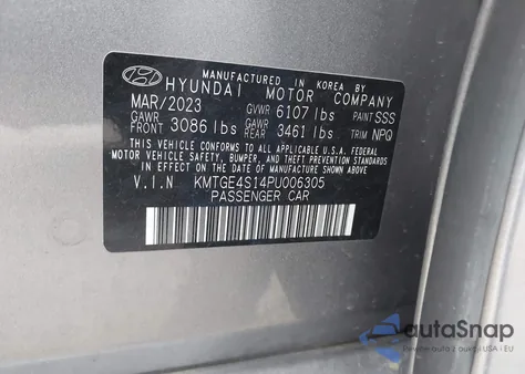 2023 Genesis Electrified G80 z USA, uszkodzony, nr VIN KMTGE4S14PU006305